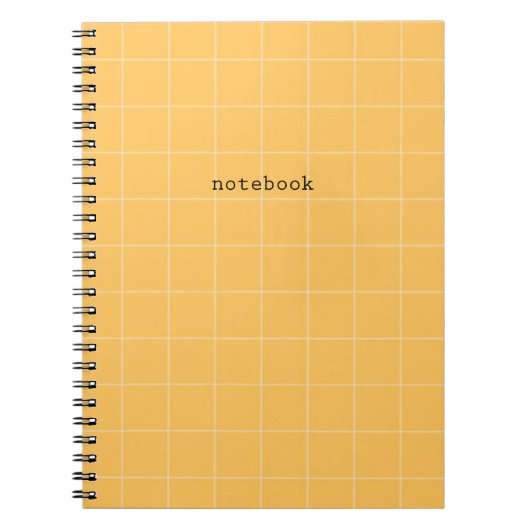 Minimalist orange notebook ノートブック (正面)