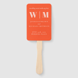 Minimalist Orange Pink Simple Drink Wedding celeb ハンドファン