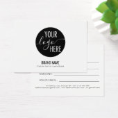 Minimalist Own Logo Business Gift Certificate (デスク)