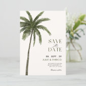 Minimalist palm tree wedding  セーブザデート (スタンド正面)