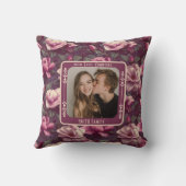 Minimalist Parents 1St Anniversary Throw Pillow  クッション (裏面)