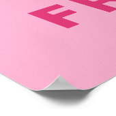 Minimalist Paris France Croissant French Bakery ポスター (角)