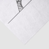 Minimalist Paris Skyline Line Art 薄葉紙 (詳細)