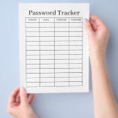 Minimalist Password Tracker  チラシ (手)