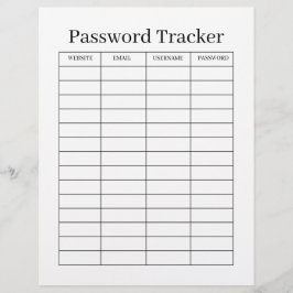 Minimalist Password Tracker  チラシ