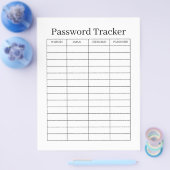 Minimalist Password Tracker  チラシ (シングル)