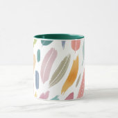 Minimalist Pastel Abstract Brush Strokes マグカップ (中央)