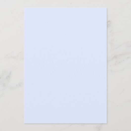 Minimalist Pastel Blue White Monogram Wedding 招待状 (裏面)
