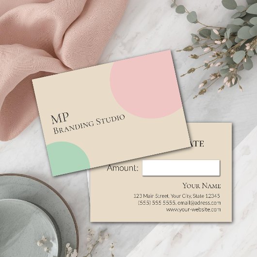 Minimalist Pastel Branding Design