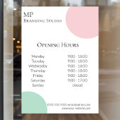 Minimalist Pastel Branding Design ウィンドウサイン