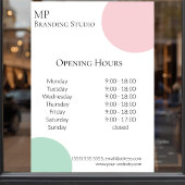 Minimalist Pastel Branding Design ウィンドウサイン