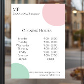 Minimalist Pastel Branding Design ウィンドウサイン