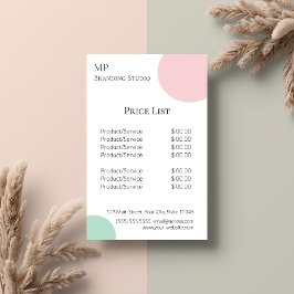Minimalist Pastel Branding Design チラシ
