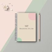 Minimalist Pastel Branding Design ノートブック