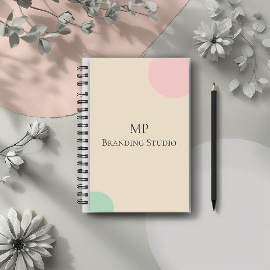 Minimalist Pastel Branding Design ノートブック