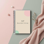 Minimalist Pastel Branding Design ノートブック