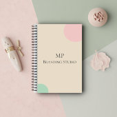 Minimalist Pastel Branding Design ノートブック