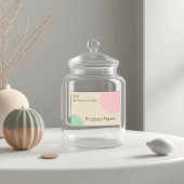 Minimalist Pastel Branding Design フードラベル
