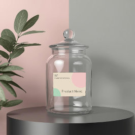 Minimalist Pastel Branding Design フードラベル
