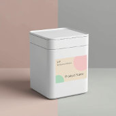 Minimalist Pastel Branding Design フードラベル