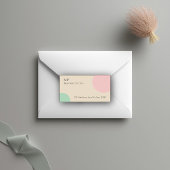 Minimalist Pastel Branding Design ラベル