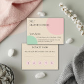 Minimalist Pastel Branding Design ロイヤリティカード
