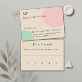 Minimalist Pastel Branding Design ロイヤリティカード