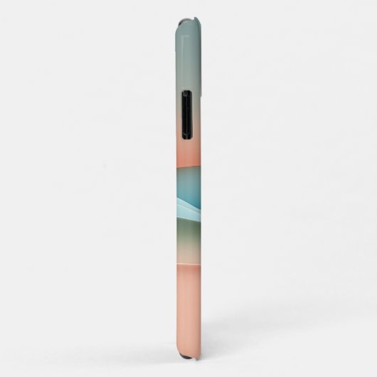 Minimalist Pastel Gradient Waves - Abstract Modern Case-Mate iPhoneケース (裏面/右)