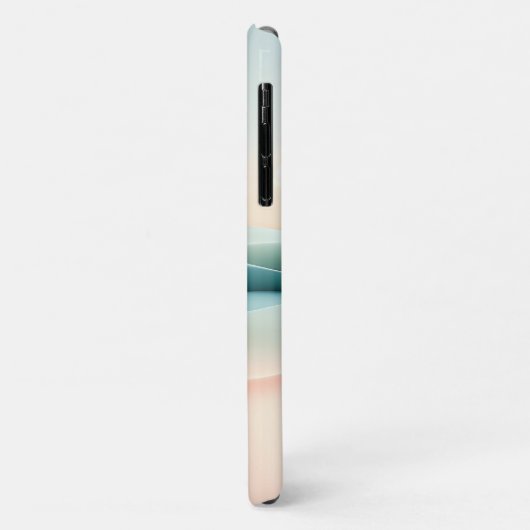 Minimalist Pastel Gradient Waves - Abstract Modern Case-Mate iPhoneケース (裏面/左)