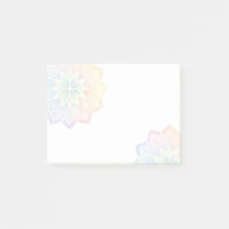 Minimalist Pastel Rainbow Floral ポストイット