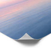 Minimalist Pastel Sunset Ocean Horizon Landscape ポスター (角)