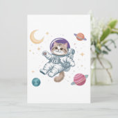 Minimalist Pastel Sunset Over Hills and Pines  招待状 (スタンド正面)