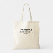 Minimalist Patience Loading Typography Bar Tote  トートバッグ (裏面)