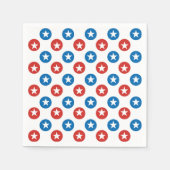 Minimalist Patriotic Stars Pattern Paper  スタンダードカクテルナプキン (正面)