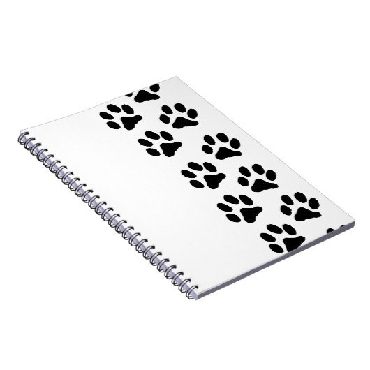 Minimalist Paw Print Notebook - Organizing with Pe ノートブック (右側)