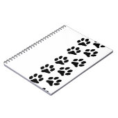 Minimalist Paw Print Notebook - Organizing with Pe ノートブック (左側)