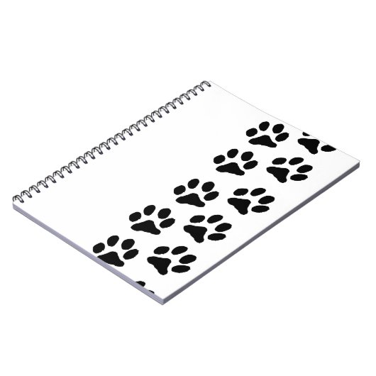 Minimalist Paw Print Notebook - Organizing with Pe ノートブック (左側)