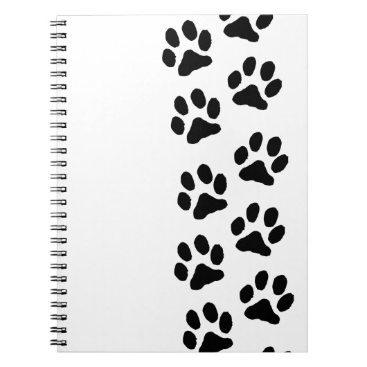 Minimalist Paw Print Notebook - Organizing with Pe ノートブック (正面)