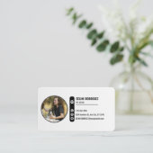 Minimalist Paw Print Pet Sitting Business Card 名刺 (スタンド正面)