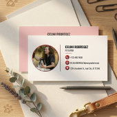 Minimalist Paw Print Pet Sitting Photo  名刺