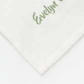 Minimalist Peace Lily Memorial フリースブランケット (角)