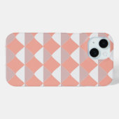 Minimalist Peach Geometric Pattern Case-Mate iPhoneケース (裏面 (横))