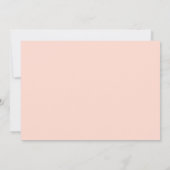 Minimalist Peach Watercolor Botanical Wedding RSVP (裏面)