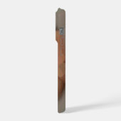 Minimalist Pearl Hoop Earring Art Phone Case  iPhoneケース (左側面)