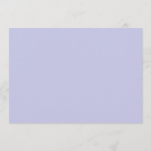 Minimalist Periwinkle Border Personalized Script ノートカード (裏面)