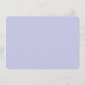 Minimalist Periwinkle Personalized Script Rounded ノートカード (裏面)