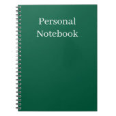 minimalist personal notebook ノートブック (正面)