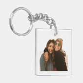 Minimalist Personalized Best Friends Forever Photo キーホルダー (正面左)