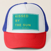Minimalist Personalized Kissed by the Sun キャップ (正面)