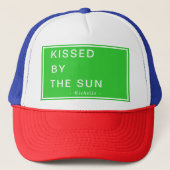 Minimalist Personalized Kissed by the Sun キャップ (正面)